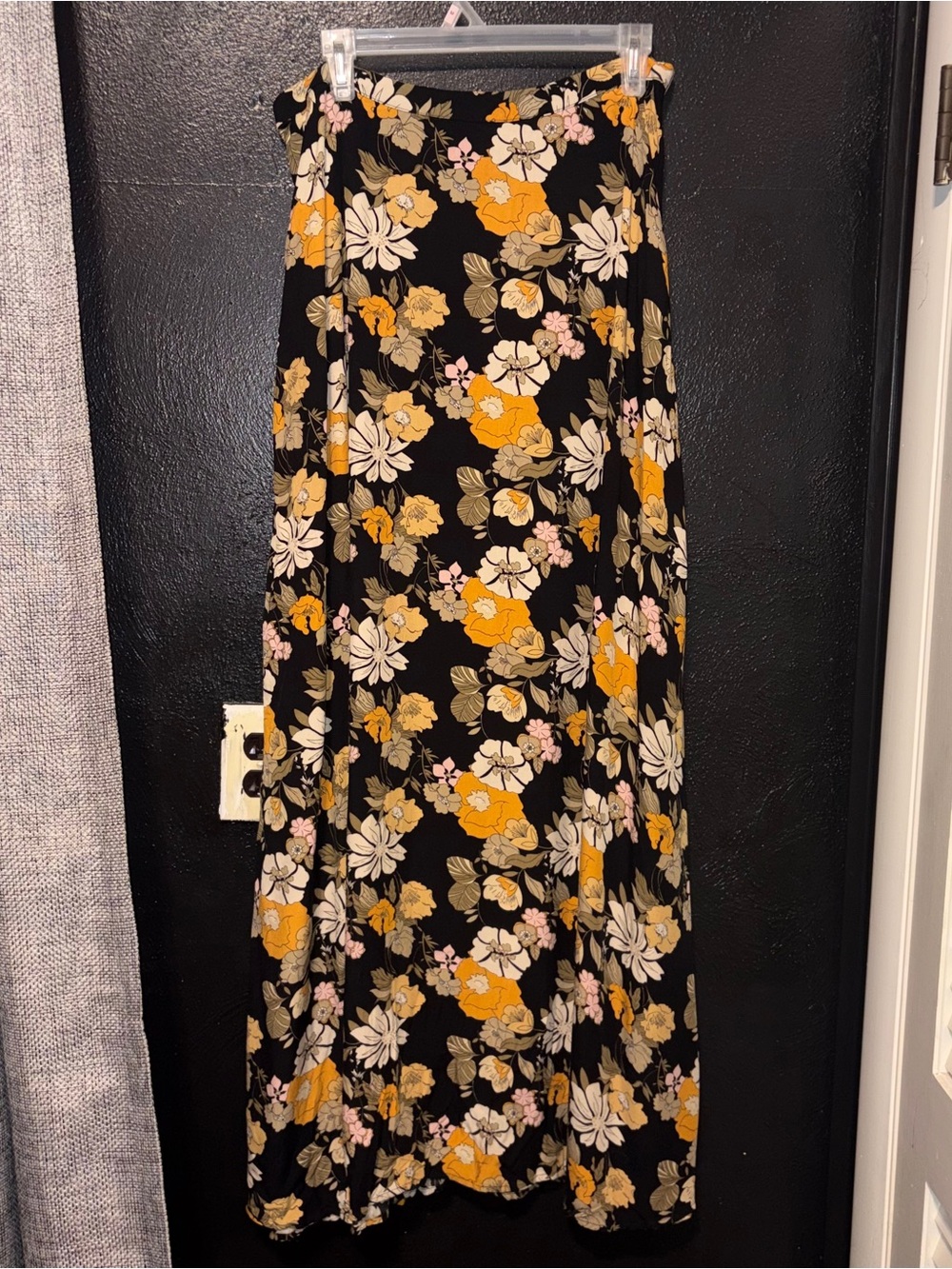 Natural Life Skirt Maxi Side Slit Floral Size Large - Picture 2 of 10